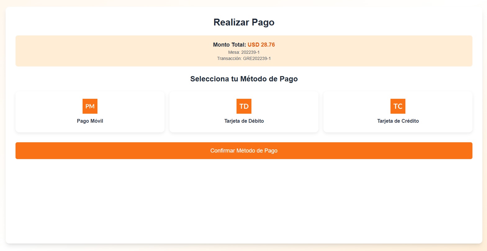 [Imagen de terminal de pago integrado]